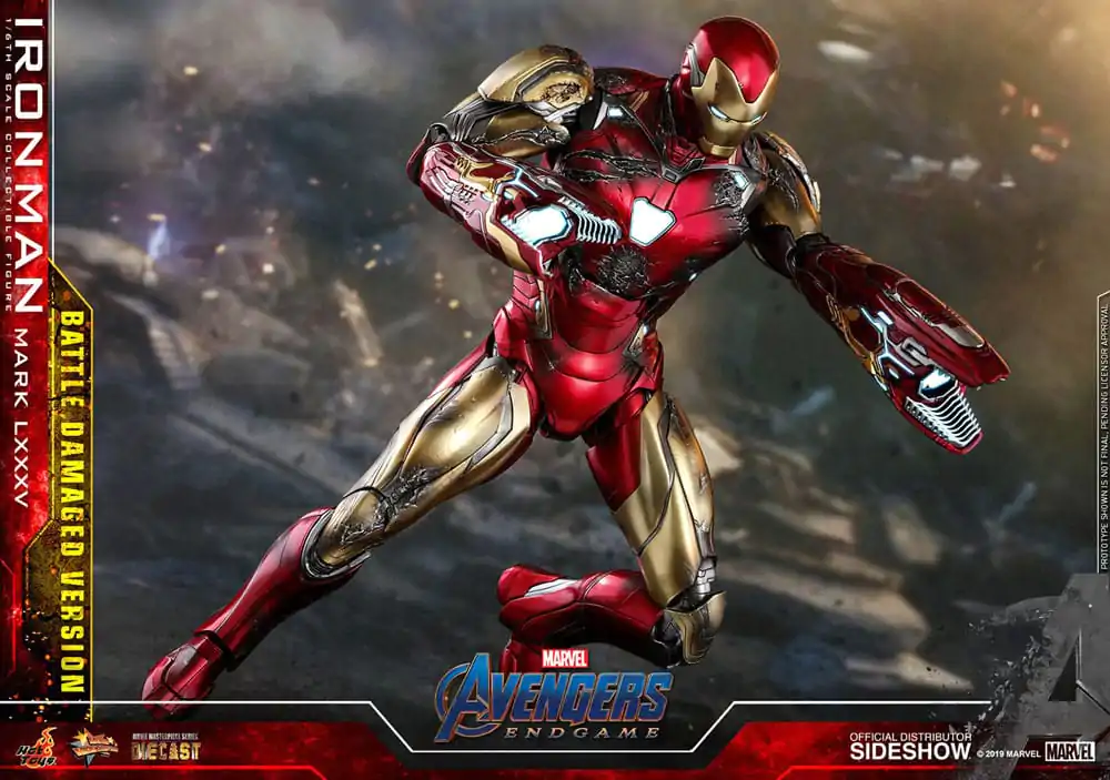 Avengers: Endgame Movie Masterpiece Diecast akcijska figura 1/6 Iron Man Mark LXXXV (Battle Damaged Version) Special Edition 32 cm fotografija izdelka