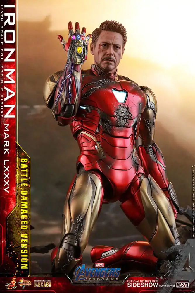 Avengers: Endgame Movie Masterpiece Diecast akcijska figura 1/6 Iron Man Mark LXXXV (Battle Damaged Version) Special Edition 32 cm fotografija izdelka