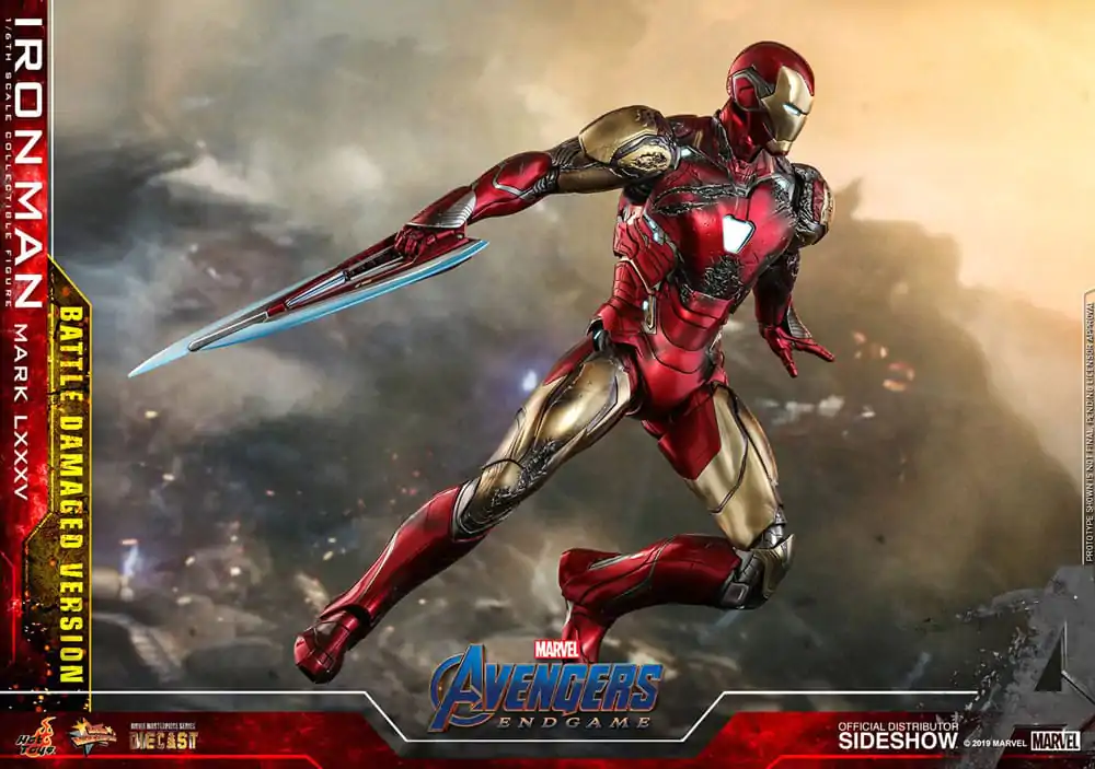 Avengers: Endgame Movie Masterpiece Diecast akcijska figura 1/6 Iron Man Mark LXXXV (Battle Damaged Version) Special Edition 32 cm fotografija izdelka