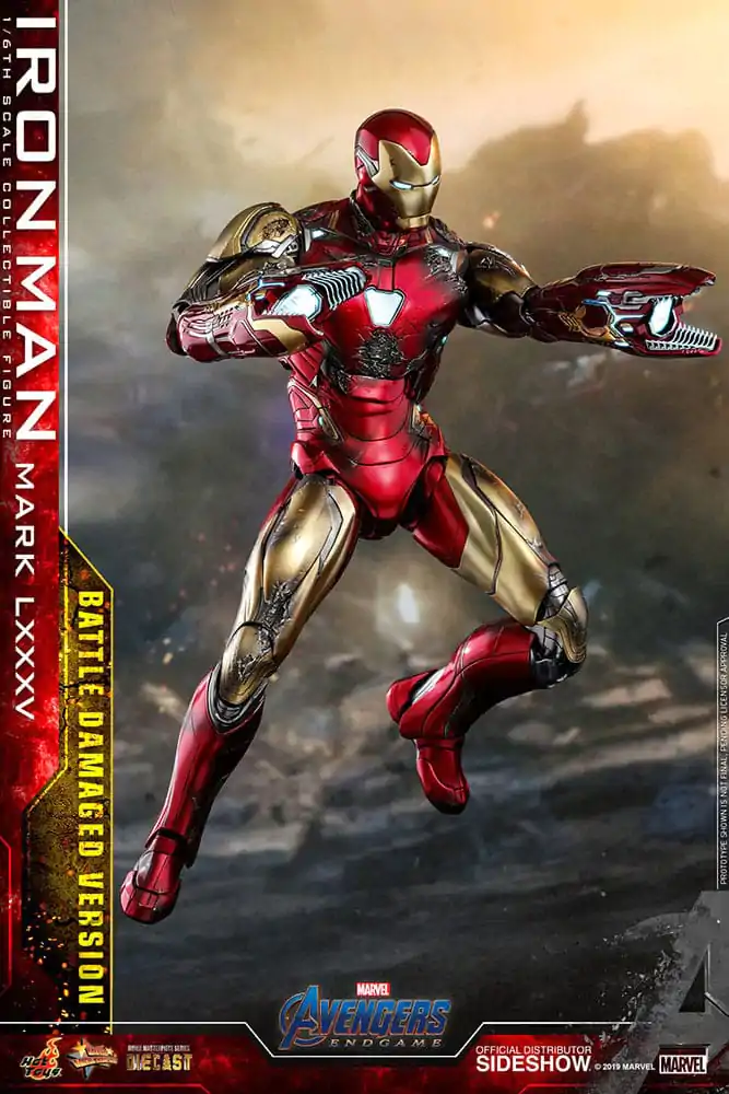 Avengers: Endgame Movie Masterpiece Diecast akcijska figura 1/6 Iron Man Mark LXXXV (Battle Damaged Version) Special Edition 32 cm fotografija izdelka