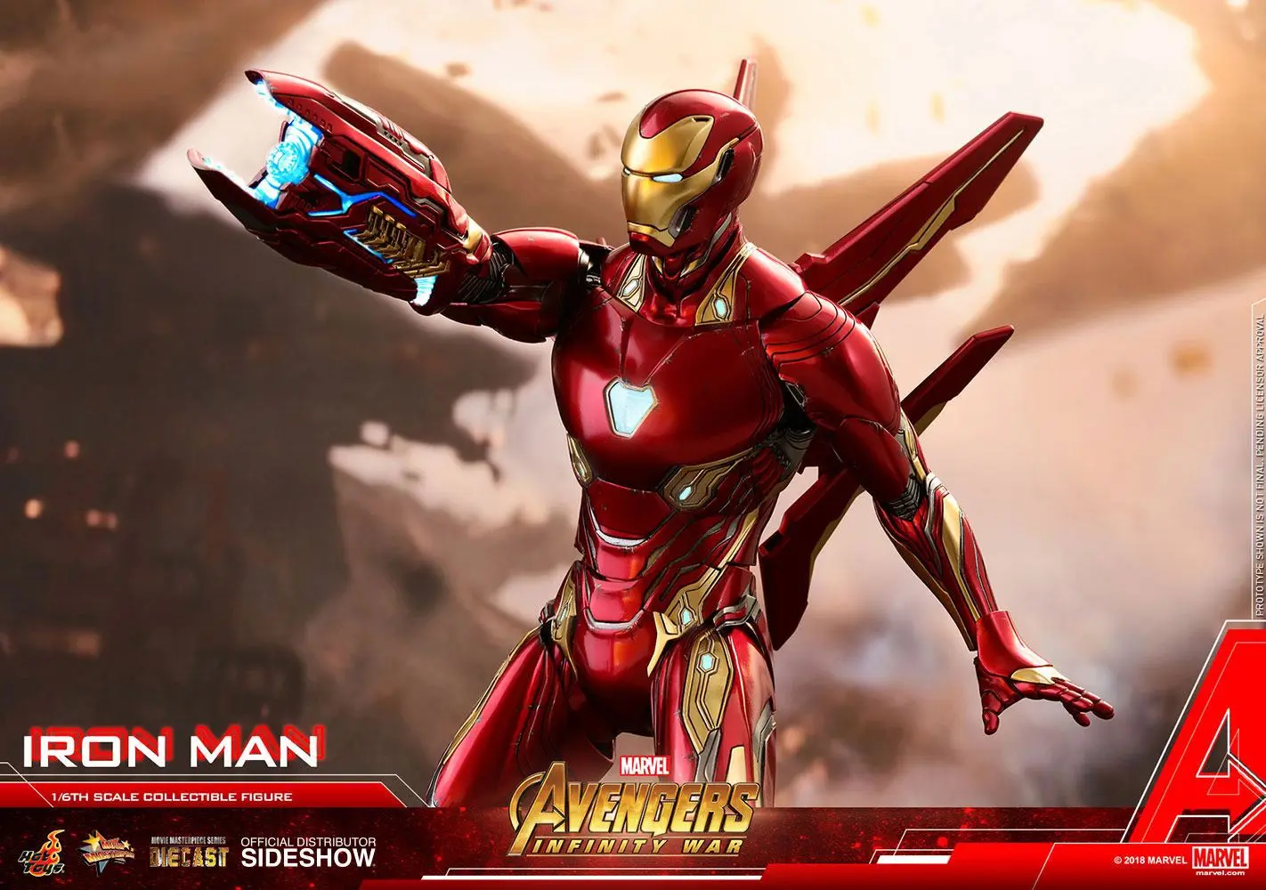 Avengers Infinity War Diecast Movie Masterpiece akcijska figura 1/6 Iron Man 32 cm fotografija izdelka