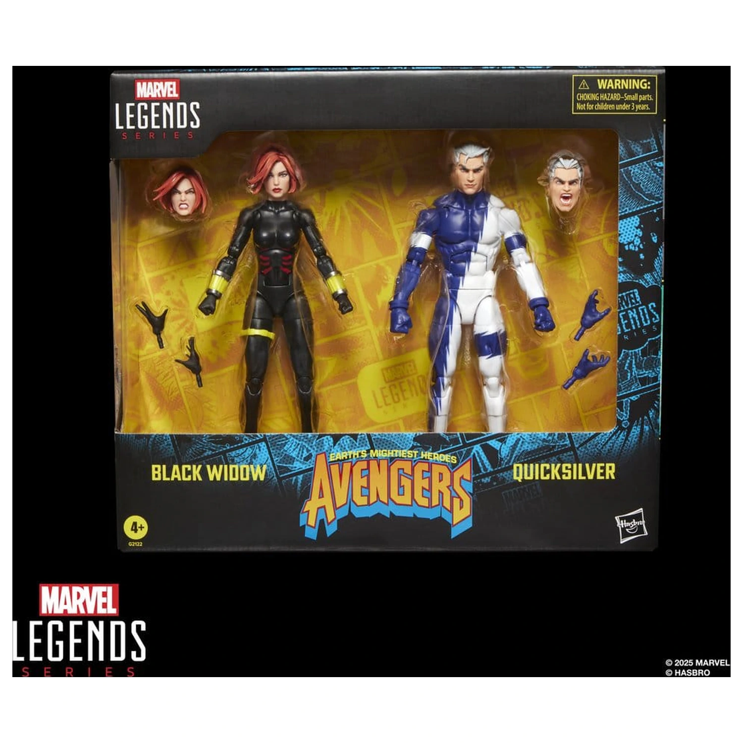 Avengers Marvel Legends akcijska figura 2-paket Black Widow & Quicksilver 15 cm fotografija izdelka