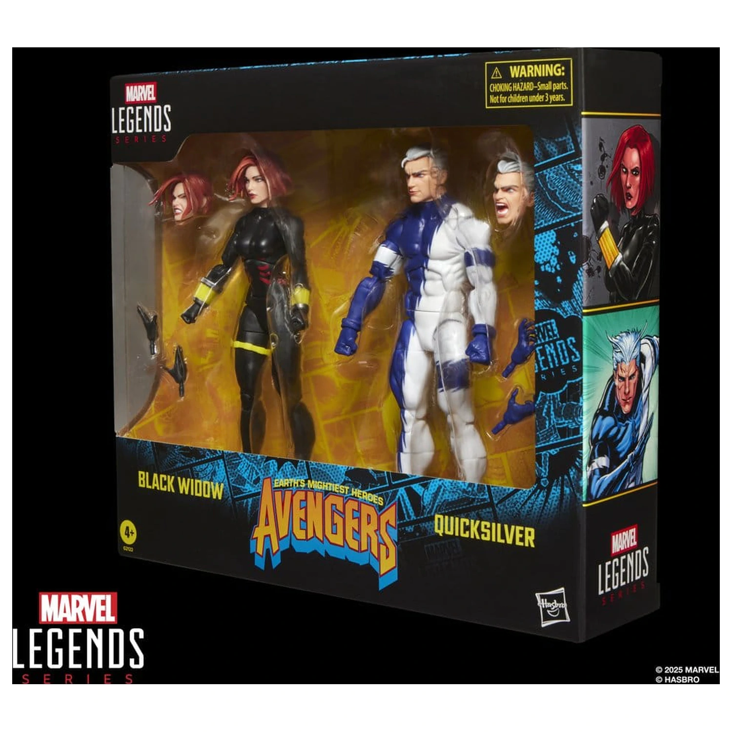 Avengers Marvel Legends akcijska figura 2-paket Black Widow & Quicksilver 15 cm fotografija izdelka