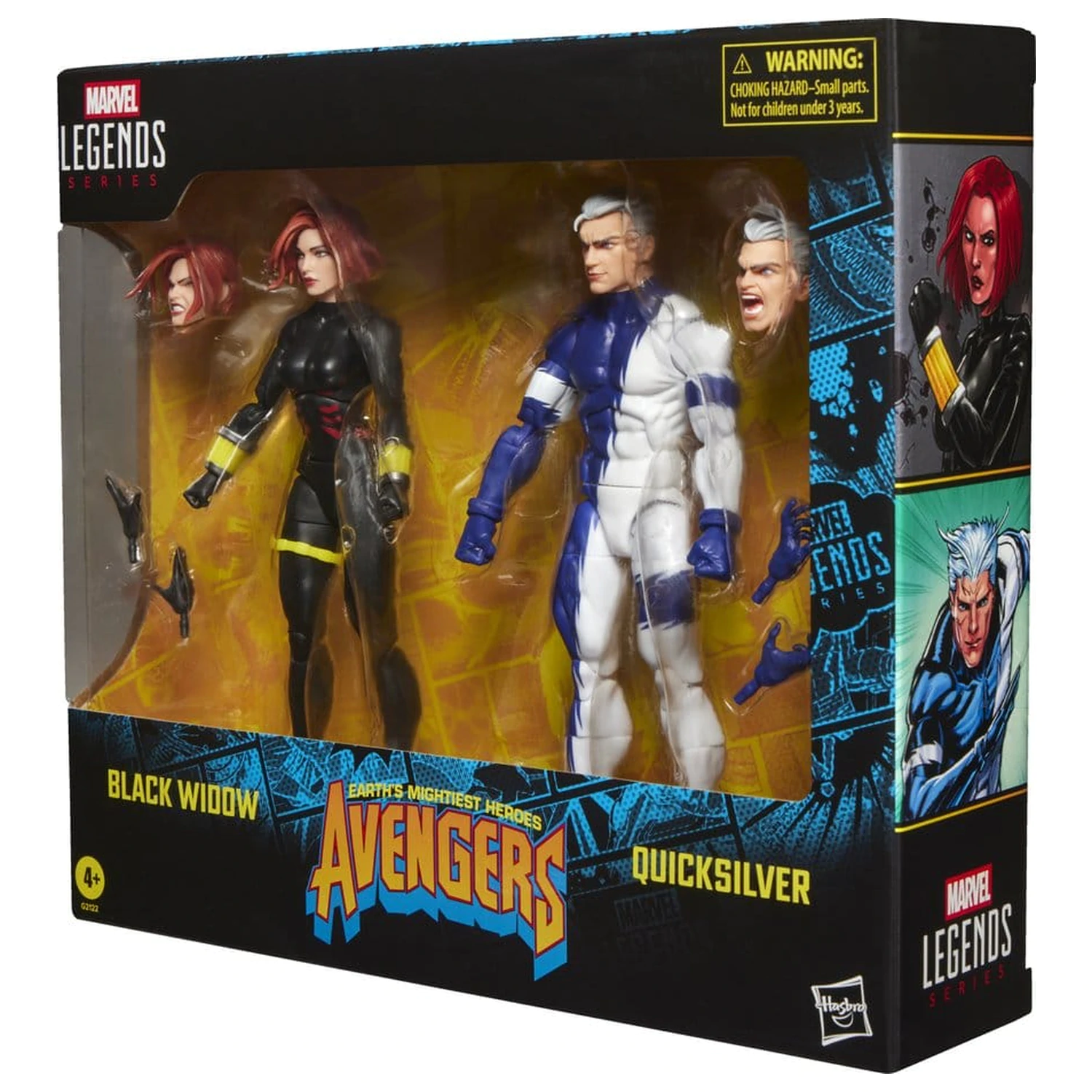 Avengers Marvel Legends akcijska figura 2-paket Black Widow & Quicksilver 15 cm fotografija izdelka