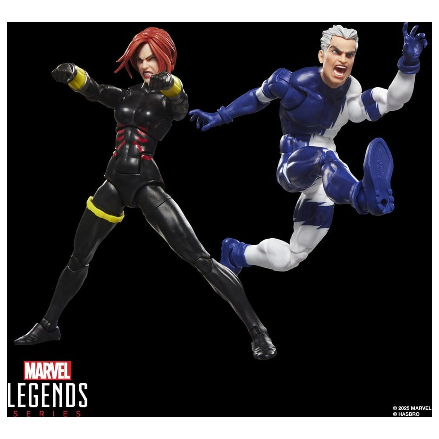 Avengers Marvel Legends akcijska figura 2-paket Black Widow & Quicksilver 15 cm fotografija izdelka