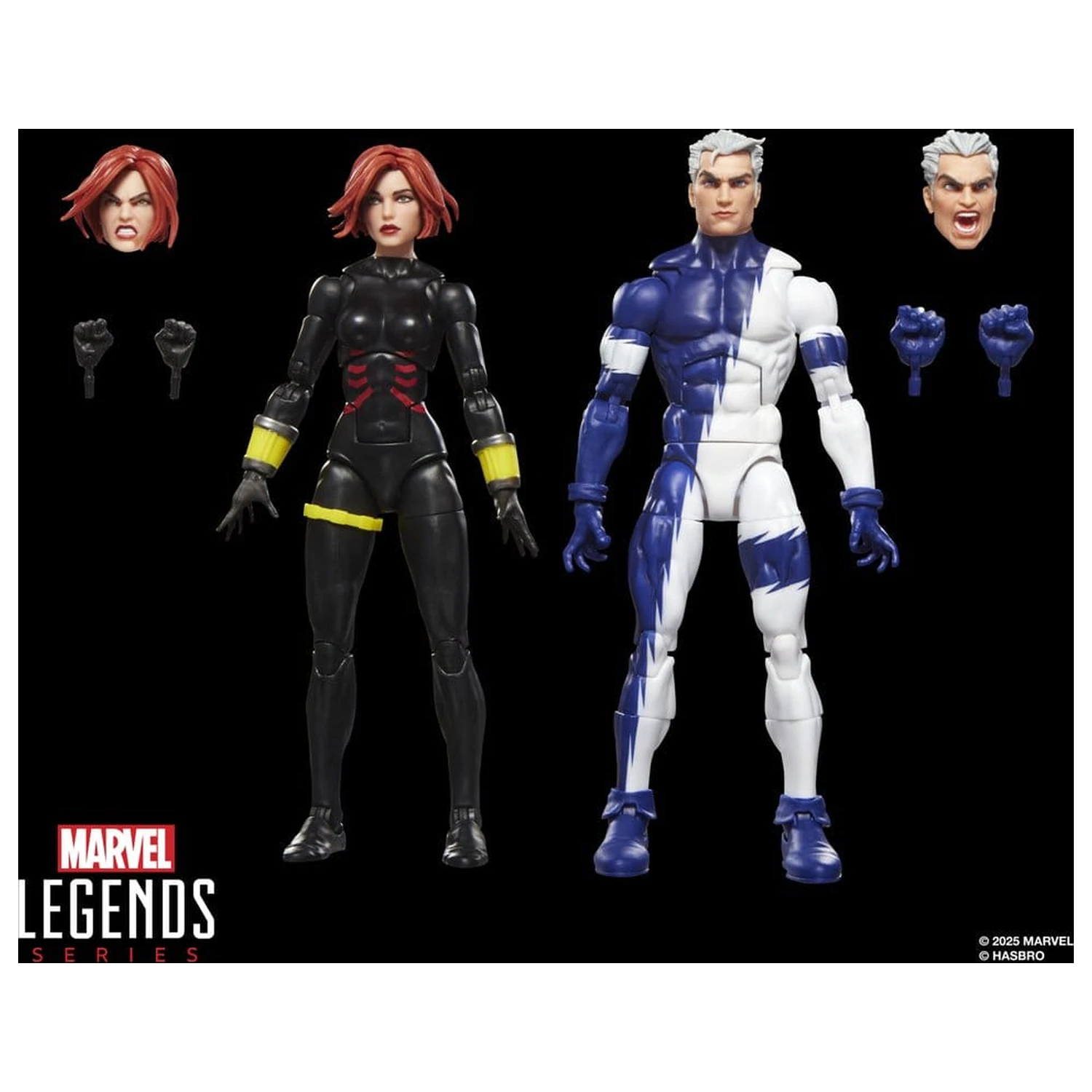 Avengers Marvel Legends akcijska figura 2-paket Black Widow & Quicksilver 15 cm fotografija izdelka