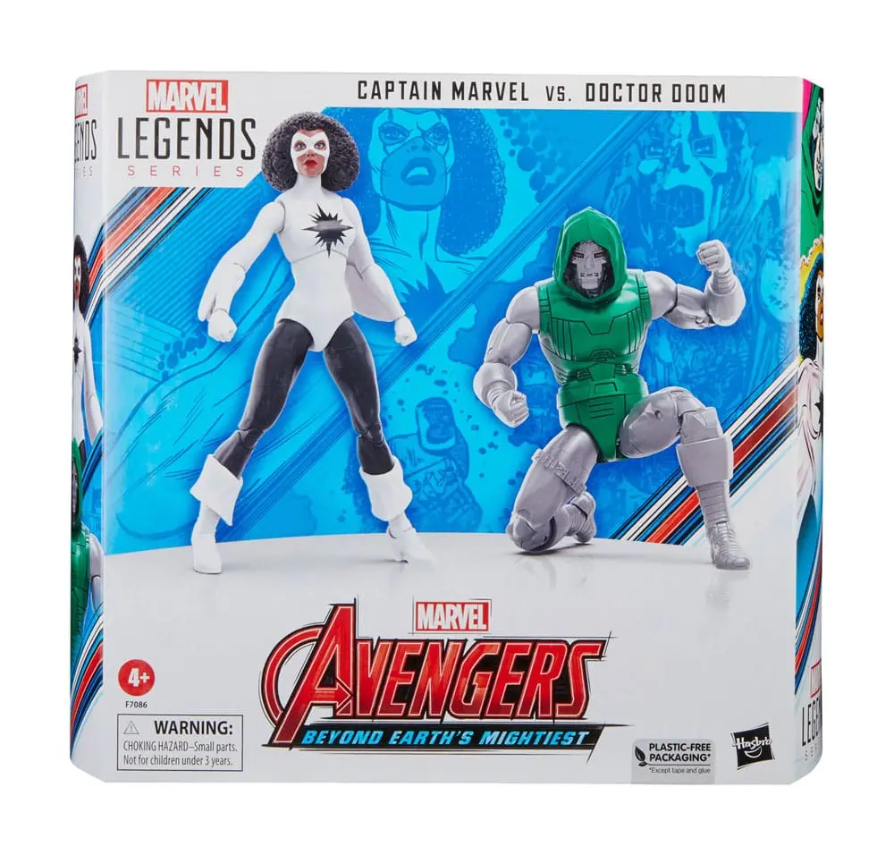 Avengers Marvel Legends akcijske figure Captain Marvel vs. Doctor Doom 15 cm fotografija izdelka
