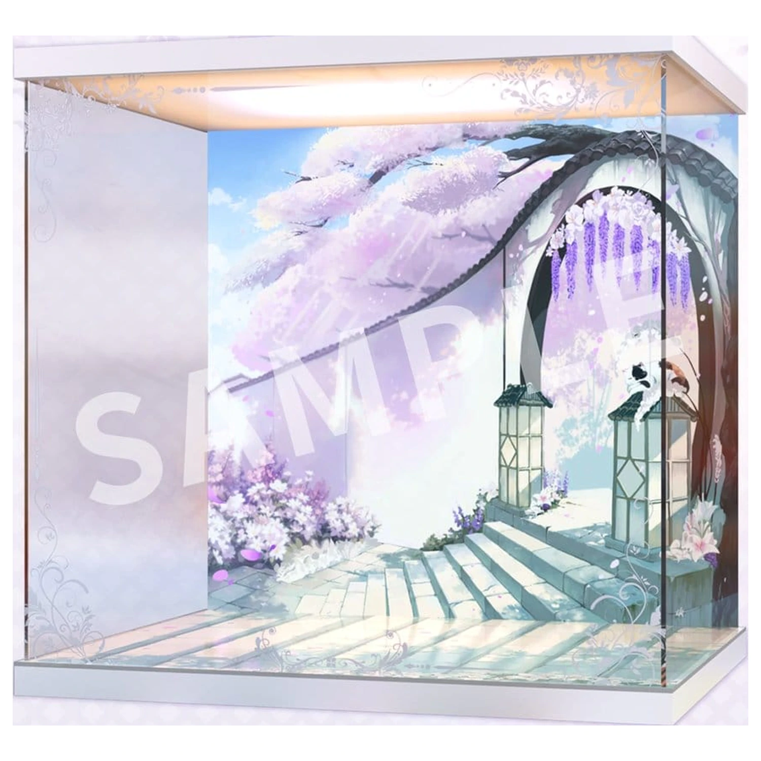 Azur Lane akrilna LED vitrina za razstavljanje za Musashi Purest Wisteria Ver. 47 x 37 x 46 cm fotografija izdelka