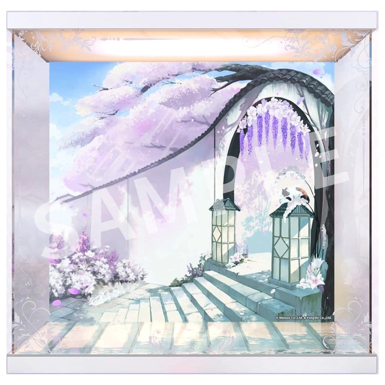 Azur Lane akrilna LED vitrina za razstavljanje za Musashi Purest Wisteria Ver. 47 x 37 x 46 cm fotografija izdelka