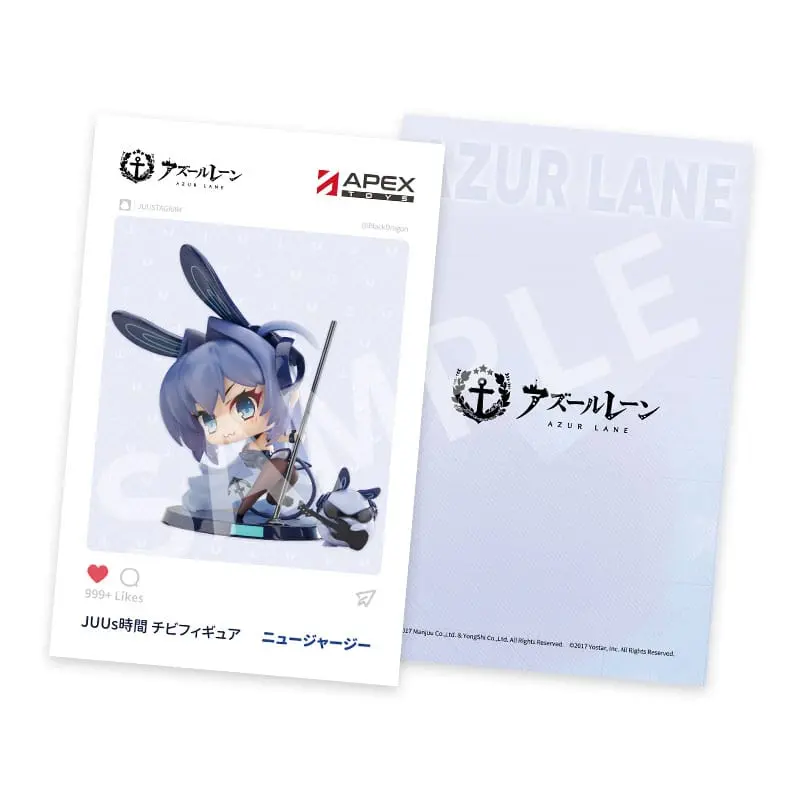 Azur Lane PVC figurica Deformed JUUs Time Chibi New Jersey 8 cm fotografija izdelka