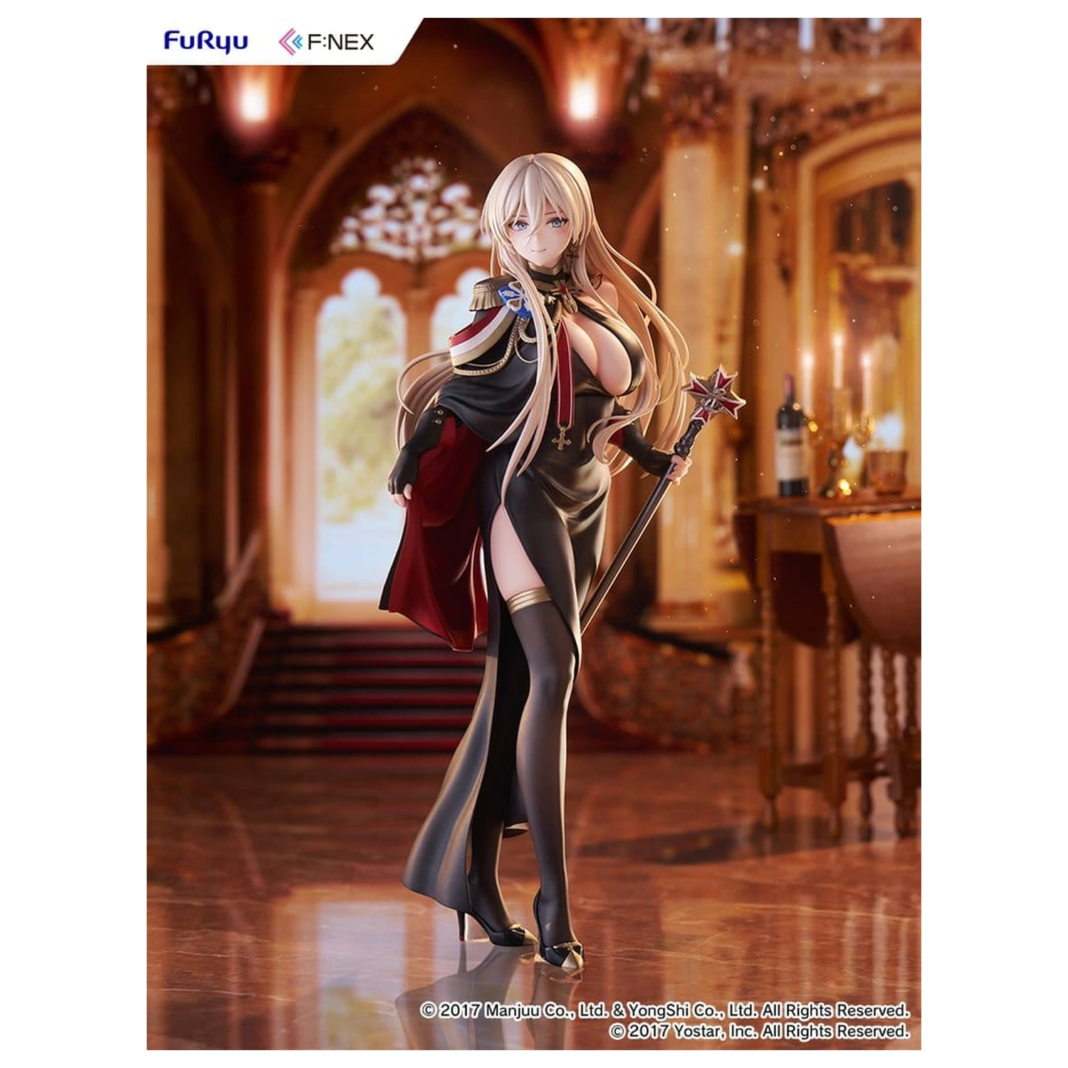 Azur Lane F:NEX PVC figura 1/7 Bismarck Formal Dress Ver. 25 cm fotografija izdelka