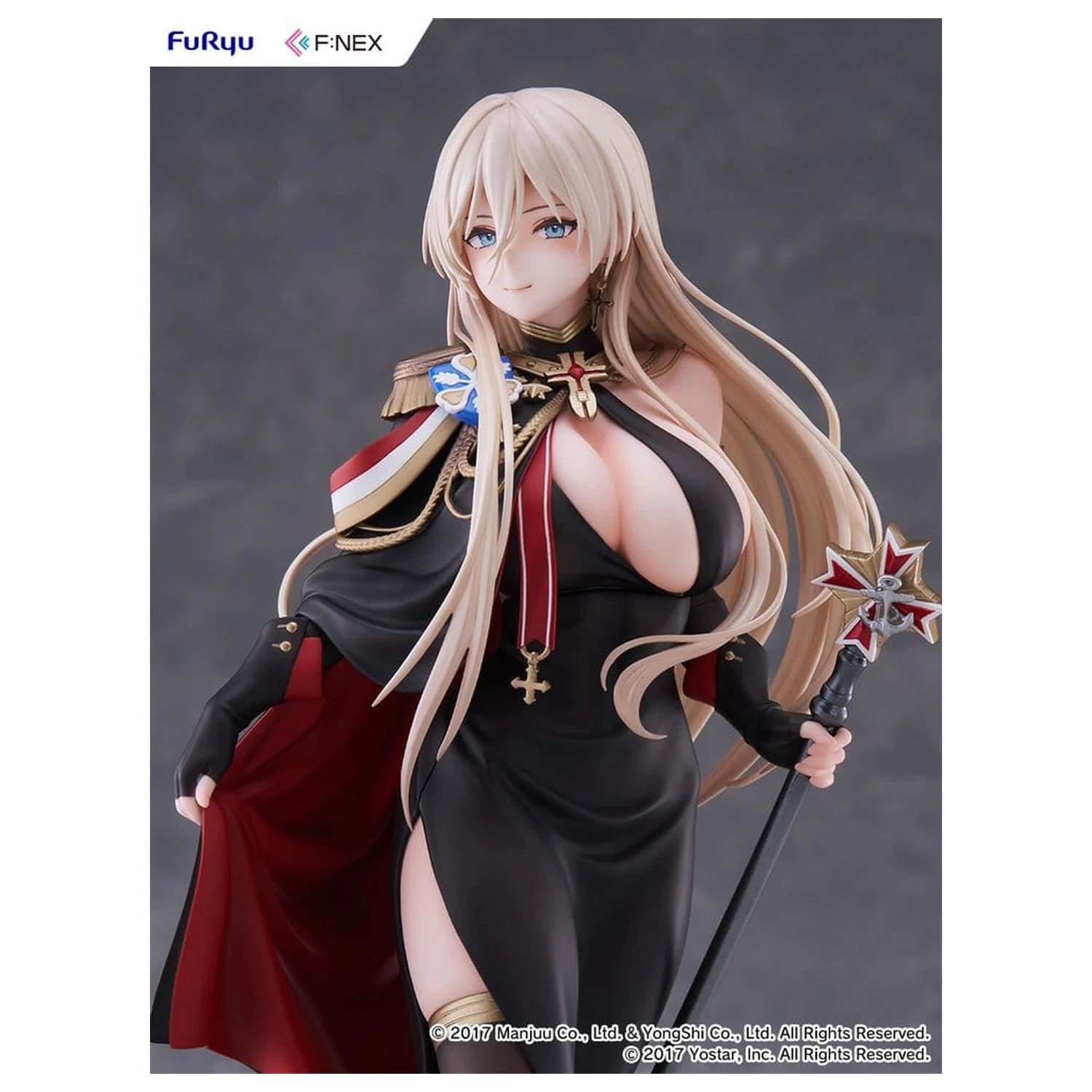 Azur Lane F:NEX PVC figura 1/7 Bismarck Formal Dress Ver. 25 cm fotografija izdelka