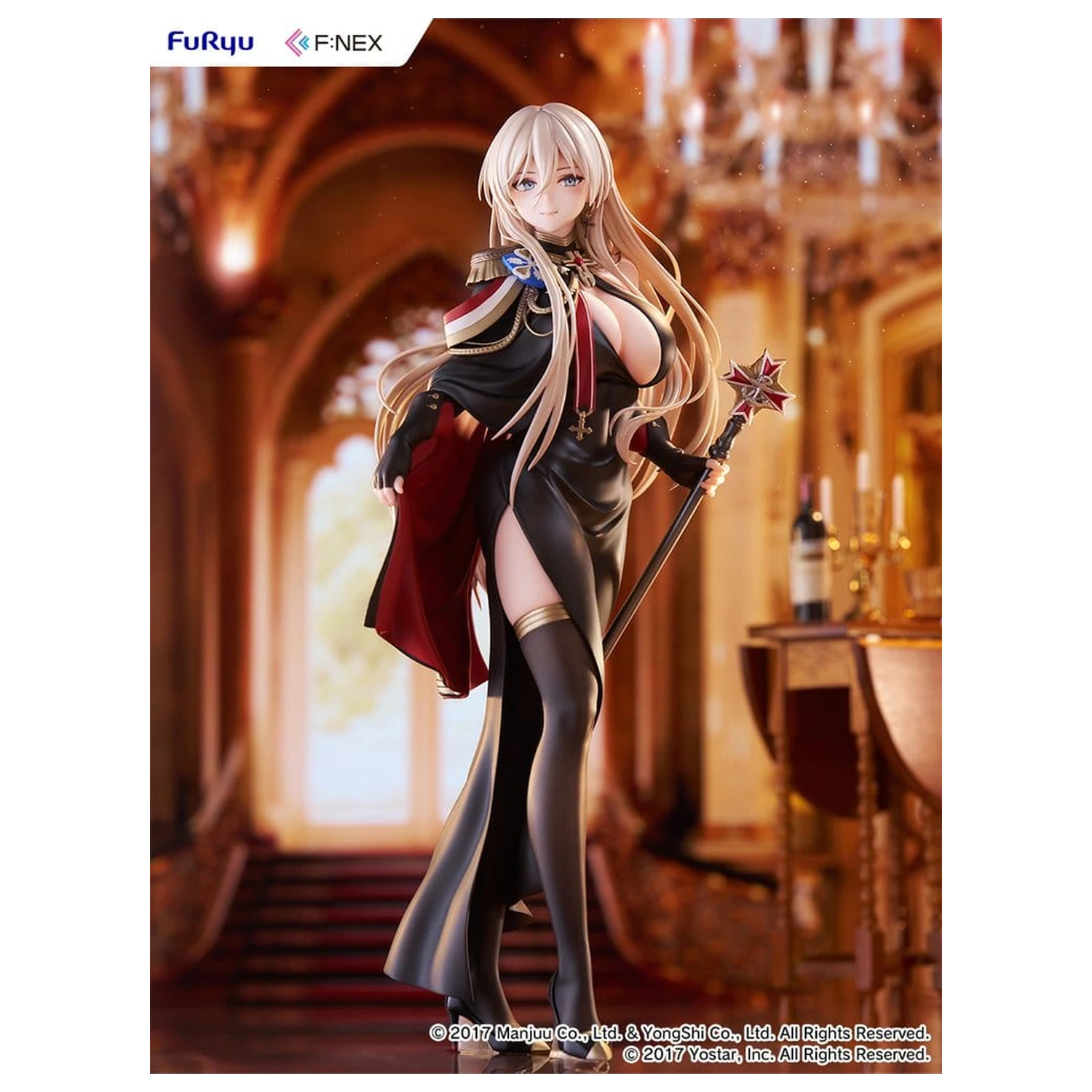Azur Lane F:NEX PVC figura 1/7 Bismarck Formal Dress Ver. 25 cm fotografija izdelka
