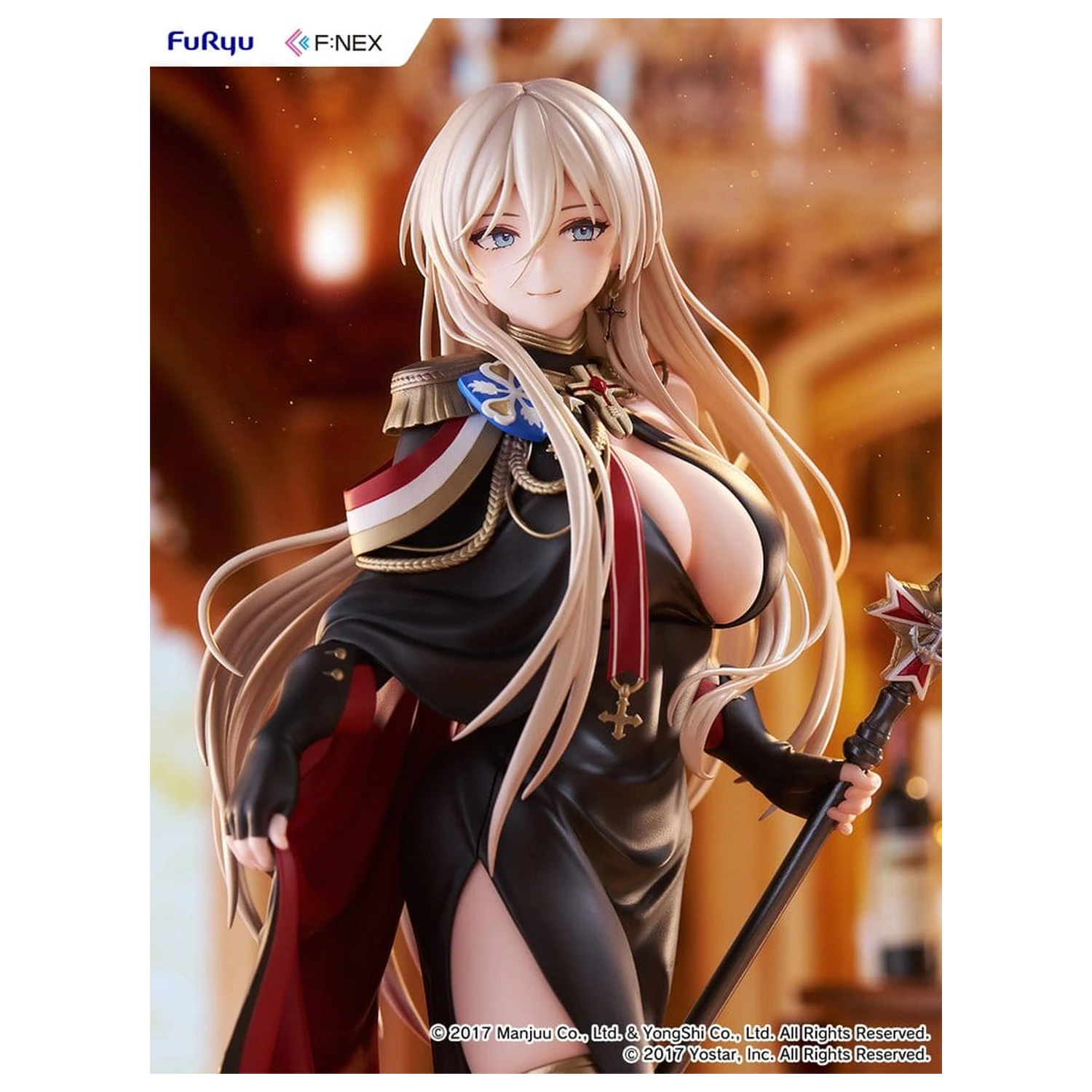 Azur Lane F:NEX PVC figura 1/7 Bismarck Formal Dress Ver. 25 cm fotografija izdelka