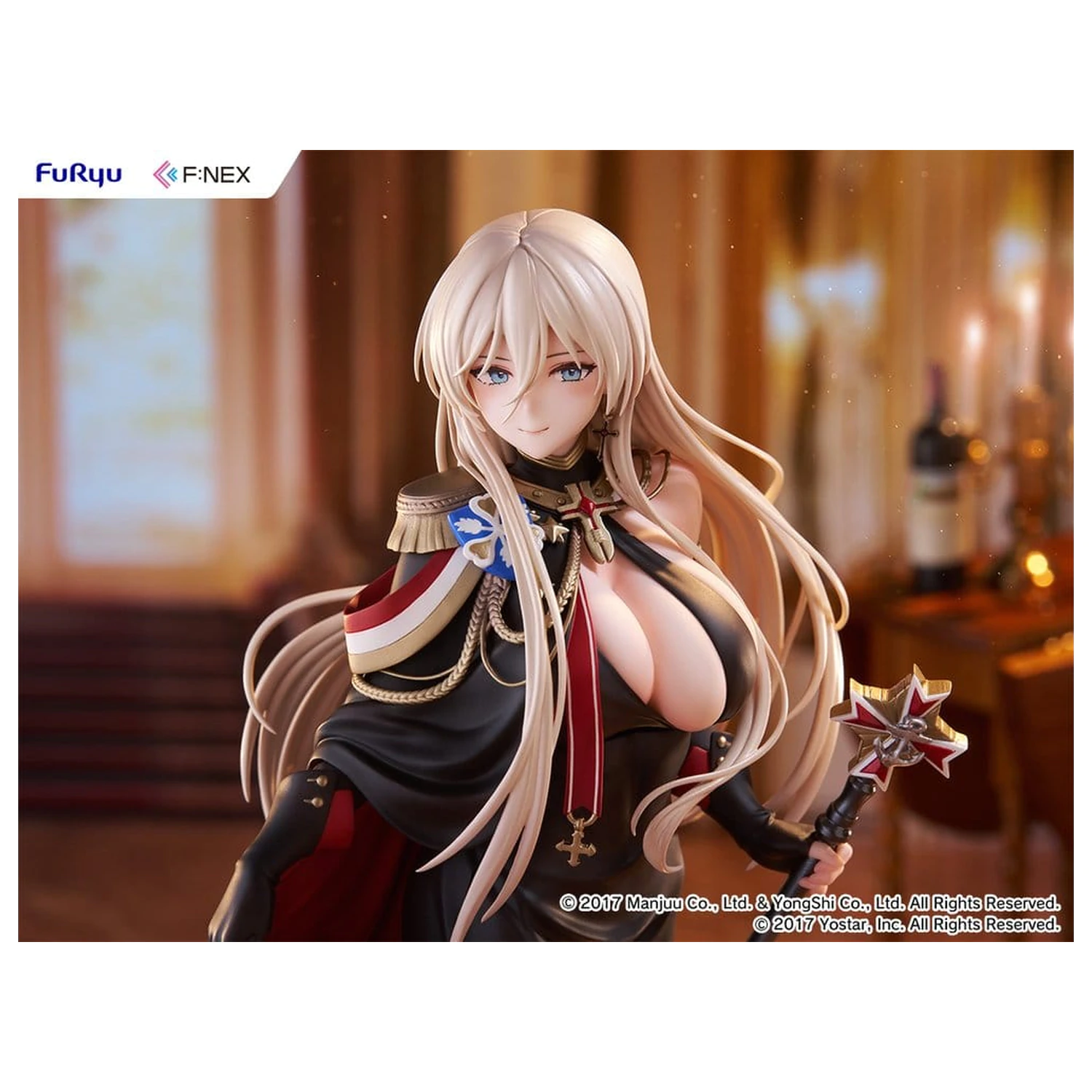 Azur Lane F:NEX PVC figura 1/7 Bismarck Formal Dress Ver. 25 cm fotografija izdelka