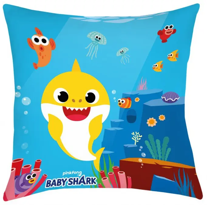 Baby Shark blazina, okrasna blazina 40*40 cm fotografija izdelka