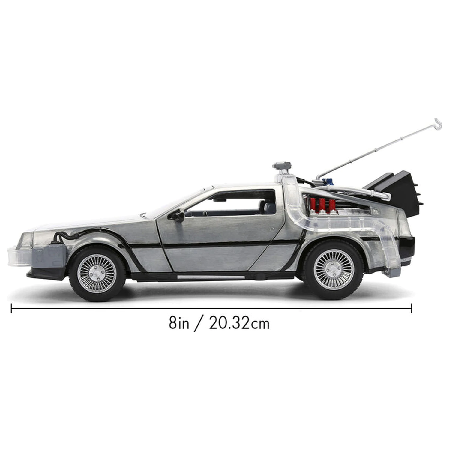 Back to the Future 40th Anniversary Time Machine Hollywood Rides DeLorean replika fotografija izdelka