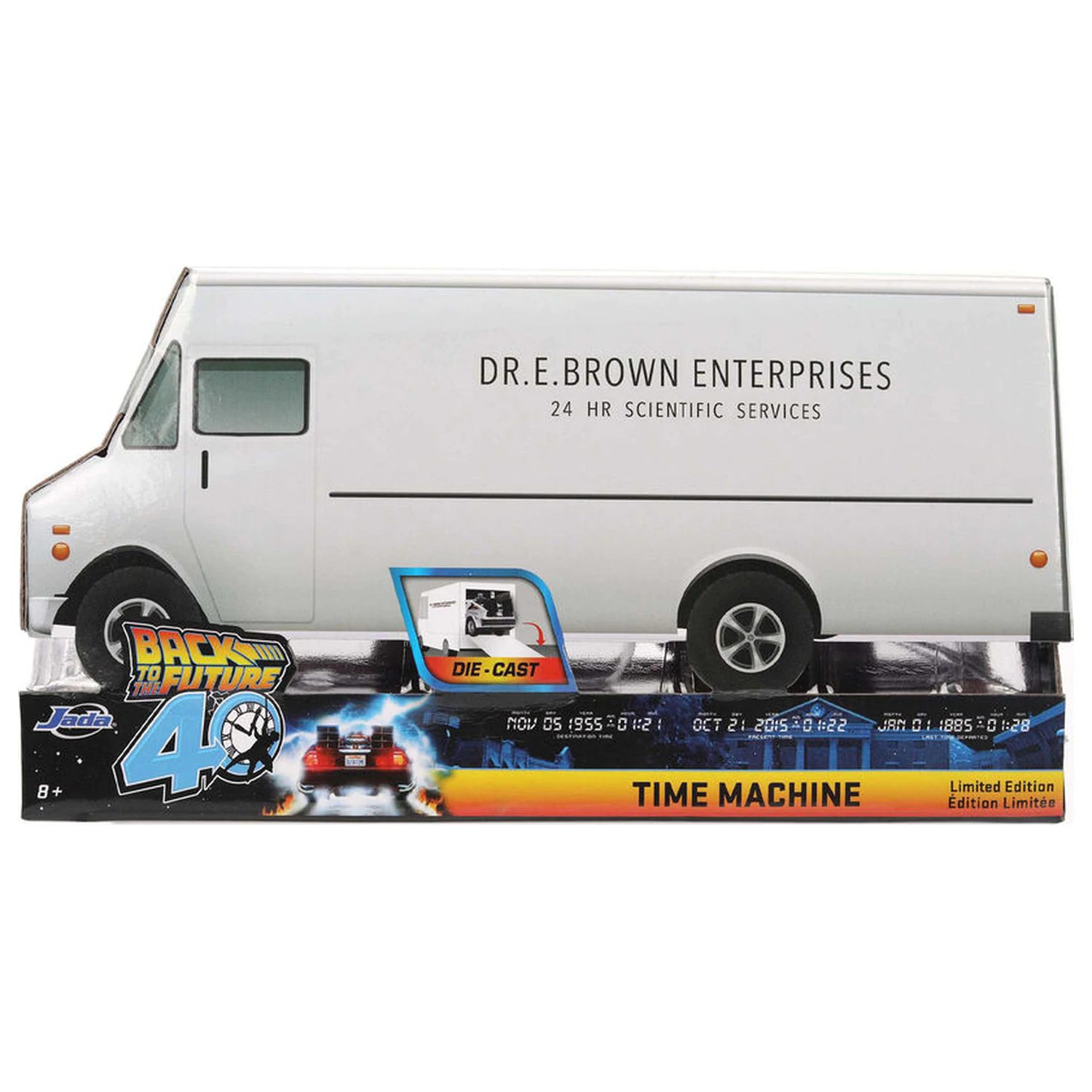 Back to the Future 40th Anniversary Time Machine Ice Effect DeLorean replika fotografija izdelka