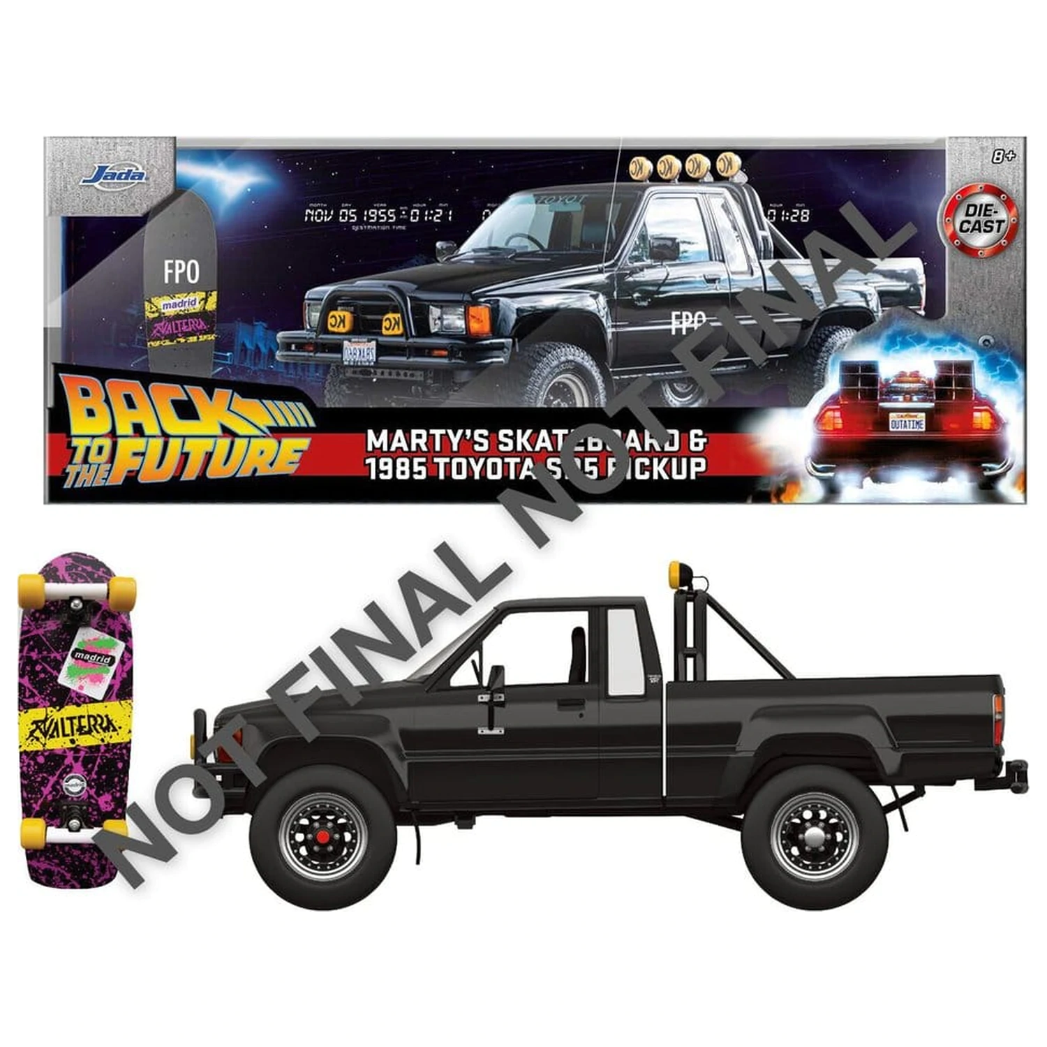 Back to the Future Model Vozilo 1:24 Marty's Skateboard 1985 Toyota fotografija izdelka