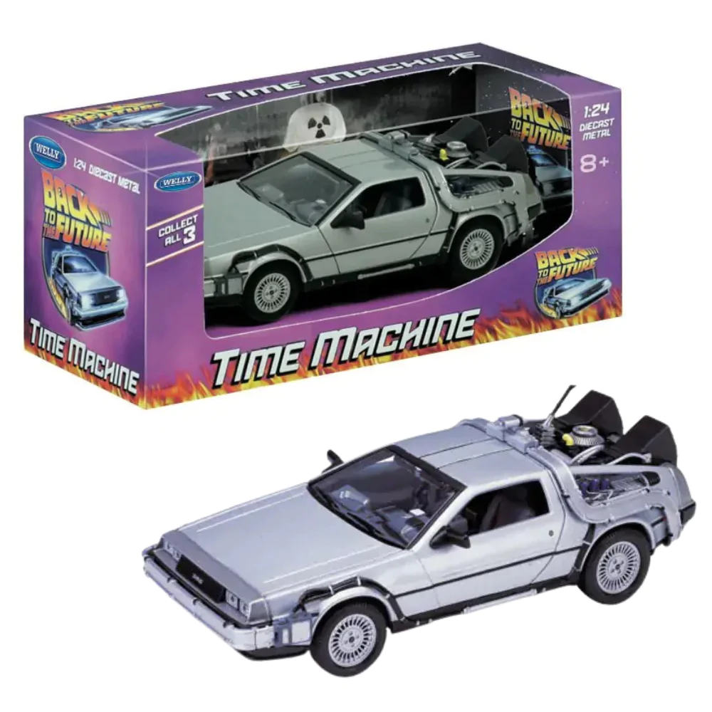 Nazaj v prihodnost Diecast Model 1/24 '81 DeLorean LK Coupe (model avtomobila, izdelan z litjem) fotografija izdelka