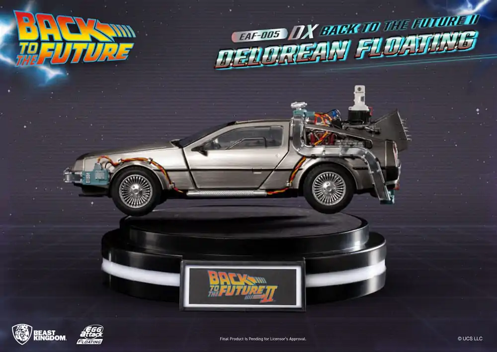 Back to the Future Egg Attack Lebdeči Kip Back to the Future II DeLorean Deluxe Version 20 cm fotografija izdelka