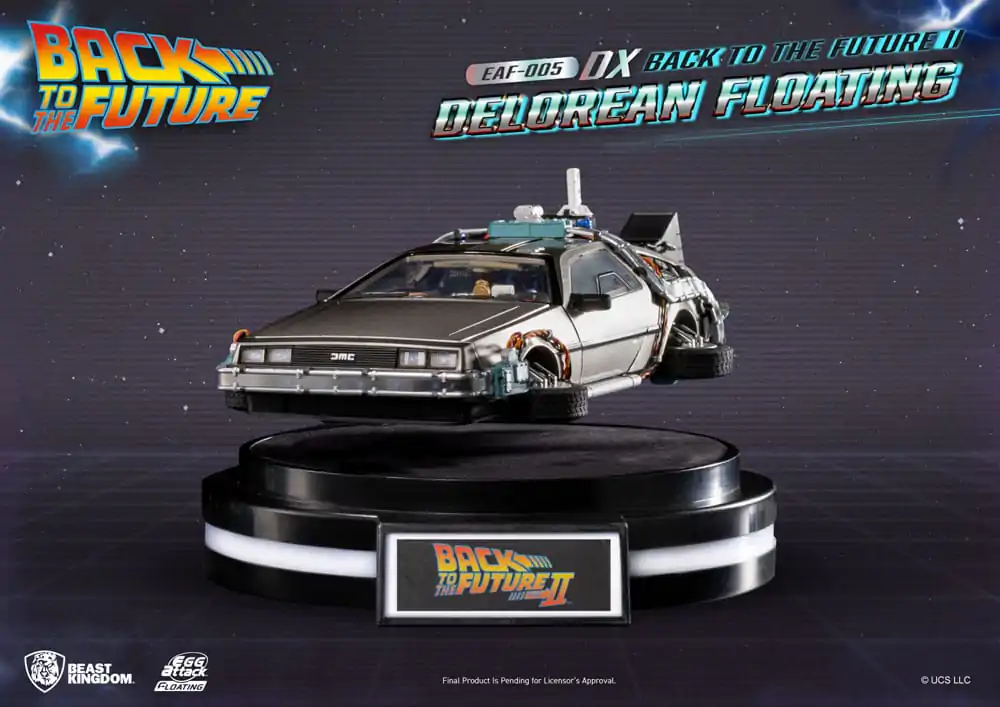 Back to the Future Egg Attack Lebdeči Kip Back to the Future II DeLorean Deluxe Version 20 cm fotografija izdelka