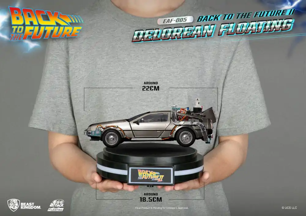 Back to the Future Egg Attack Lebdeči kip Back to the Future II DeLorean Standardna verzija 20 cm fotografija izdelka