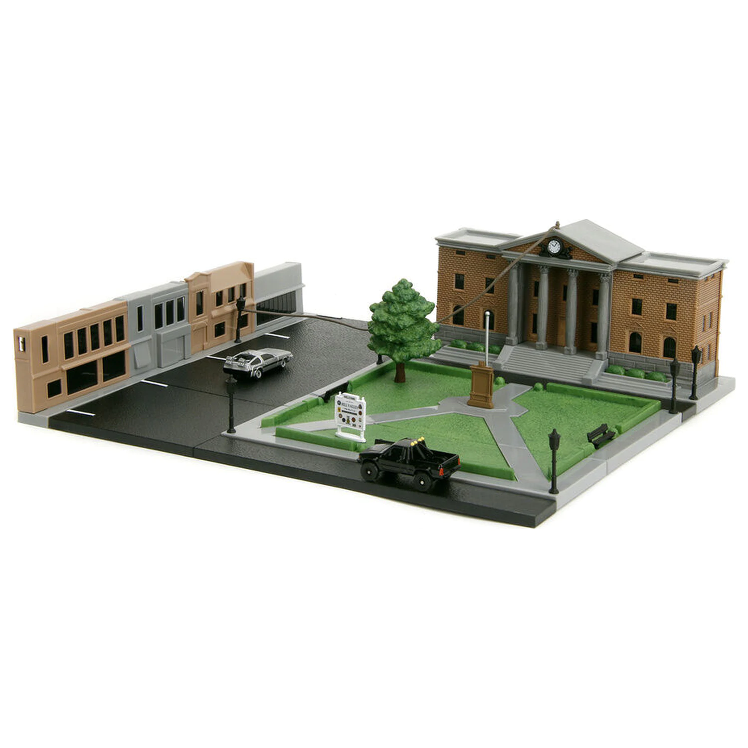 Back To The Future Hill Valley Court Square diorama replika fotografija izdelka