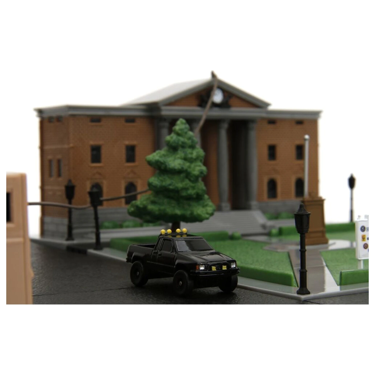 Back To The Future diorama replika Hill Valley Courthouse Square fotografija izdelka