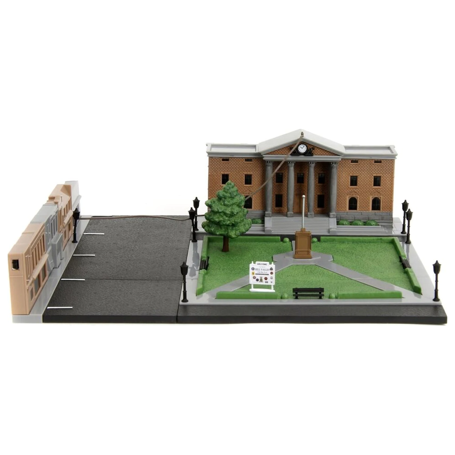 Back To The Future diorama replika Hill Valley Courthouse Square fotografija izdelka