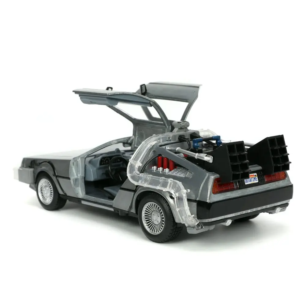 Back to the Future Hollywood Rides Diecast Model 1/24 Back to the Future 1 Vremeplov (časovni stroj) fotografija izdelka