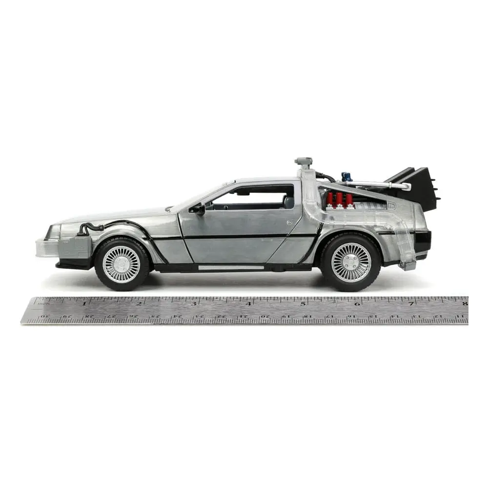 Back to the Future Hollywood Rides Diecast Model 1/24 Back to the Future 1 Vremeplov (časovni stroj) fotografija izdelka