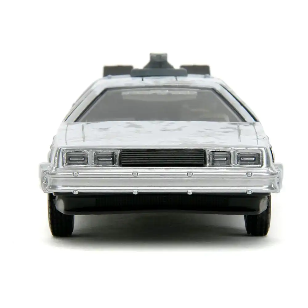 Back to the Future Hollywood Rides modelček iz tlačno litega materiala 1/32 DeLorean Time Machine Frost fotografija izdelka