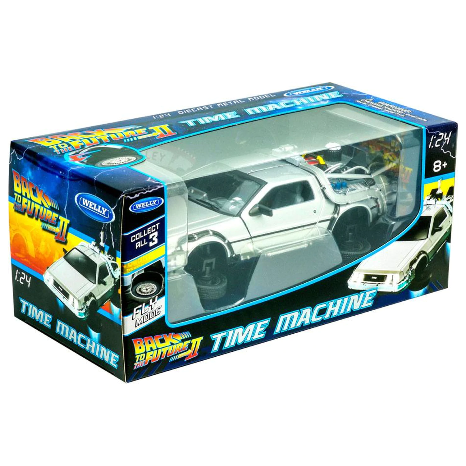 Nazaj v prihodnost II Diecast Model 1/24 '81 DeLorean LK Coupe vztrajnik fotografija izdelka