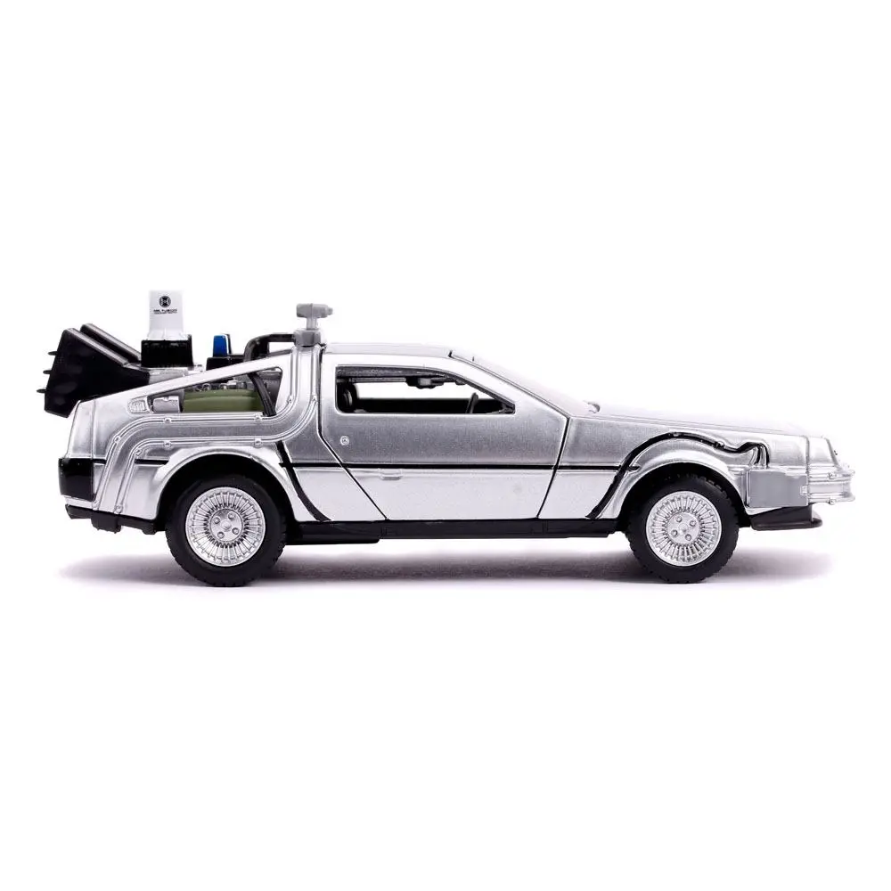 Back to the Future II Hollywood Rides modelček iz tlačno litega materiala 1/32 DeLorean Time Machine  fotografija izdelka