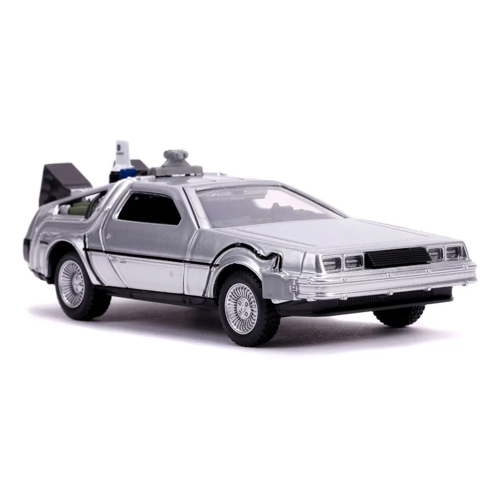 Back to the Future II Hollywood Rides modelček iz tlačno litega materiala 1/32 DeLorean Time Machine  fotografija izdelka