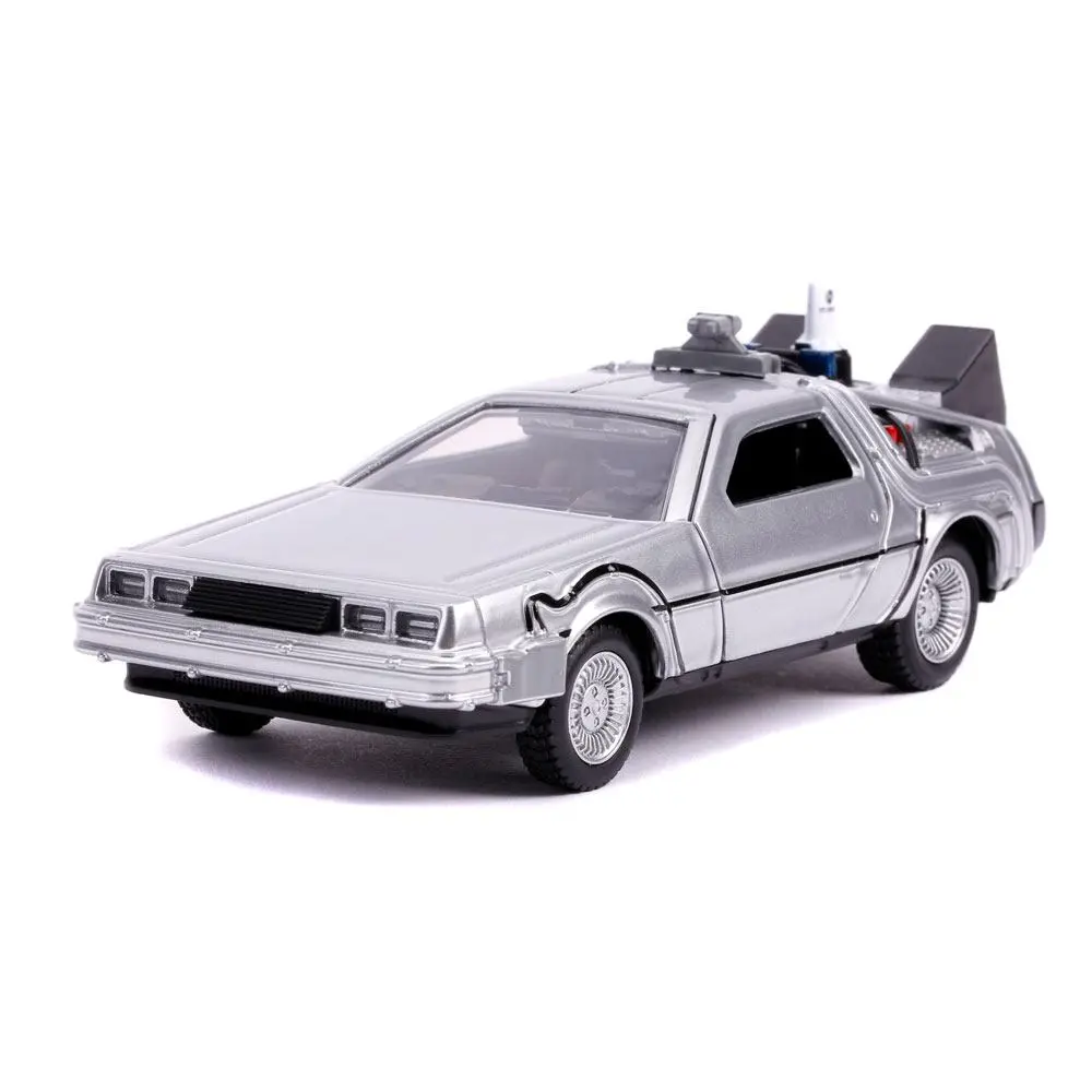 Back to the Future II Hollywood Rides modelček iz tlačno litega materiala 1/32 DeLorean Time Machine  fotografija izdelka