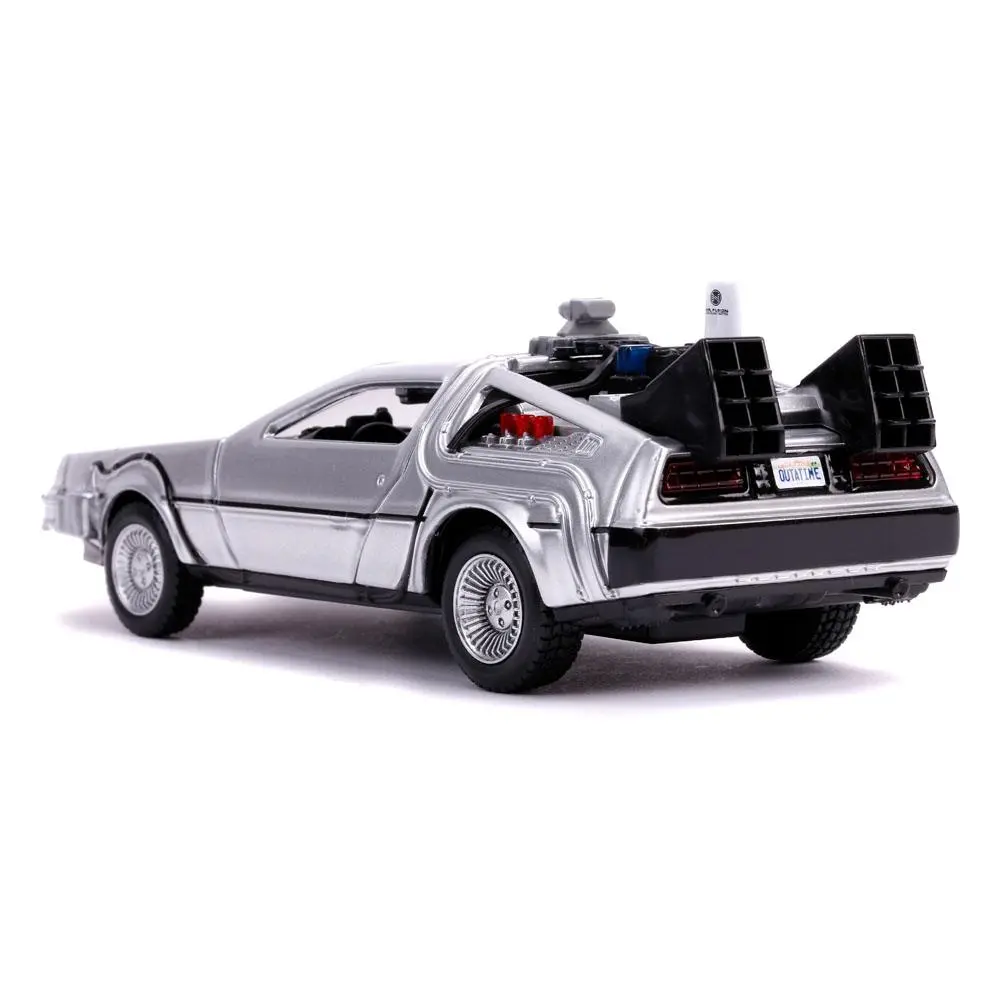 Back to the Future II Hollywood Rides modelček iz tlačno litega materiala 1/32 DeLorean Time Machine  fotografija izdelka