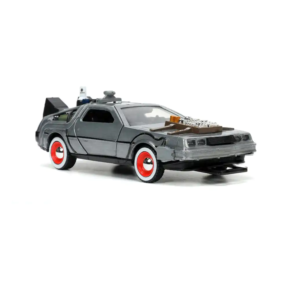 Back to the Future III Hollywood Rides Diecast Model 1/32 DeLorean Time Machine prosto vrteč model fotografija izdelka