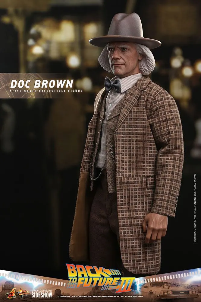 Back To The Future III Movie Masterpiece Akcijska figura 1/6 Doc Brown 32 cm fotografija izdelka