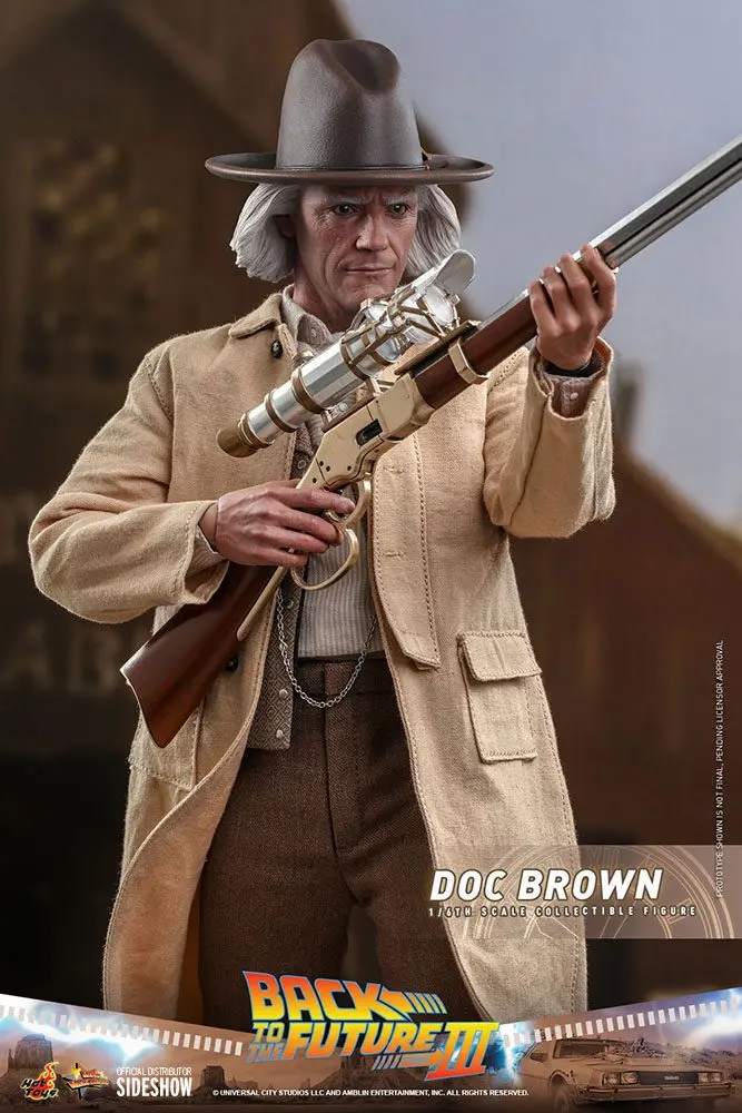 Back To The Future III Movie Masterpiece Akcijska figura 1/6 Doc Brown 32 cm fotografija izdelka