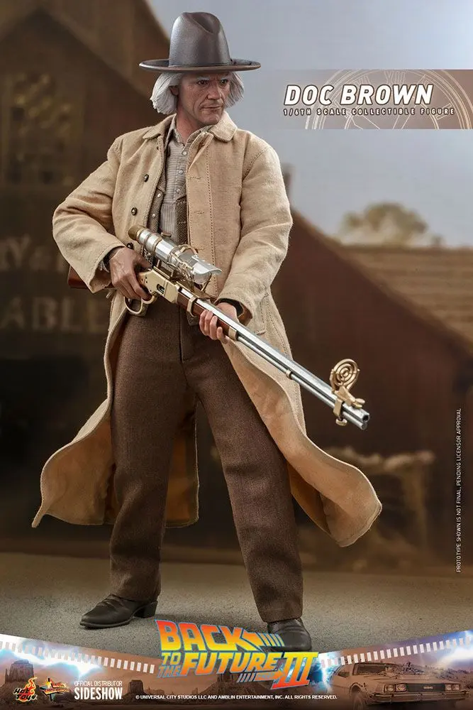 Back To The Future III Movie Masterpiece Akcijska figura 1/6 Doc Brown 32 cm fotografija izdelka