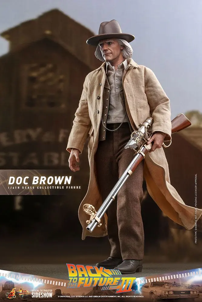 Back To The Future III Movie Masterpiece Akcijska figura 1/6 Doc Brown 32 cm fotografija izdelka