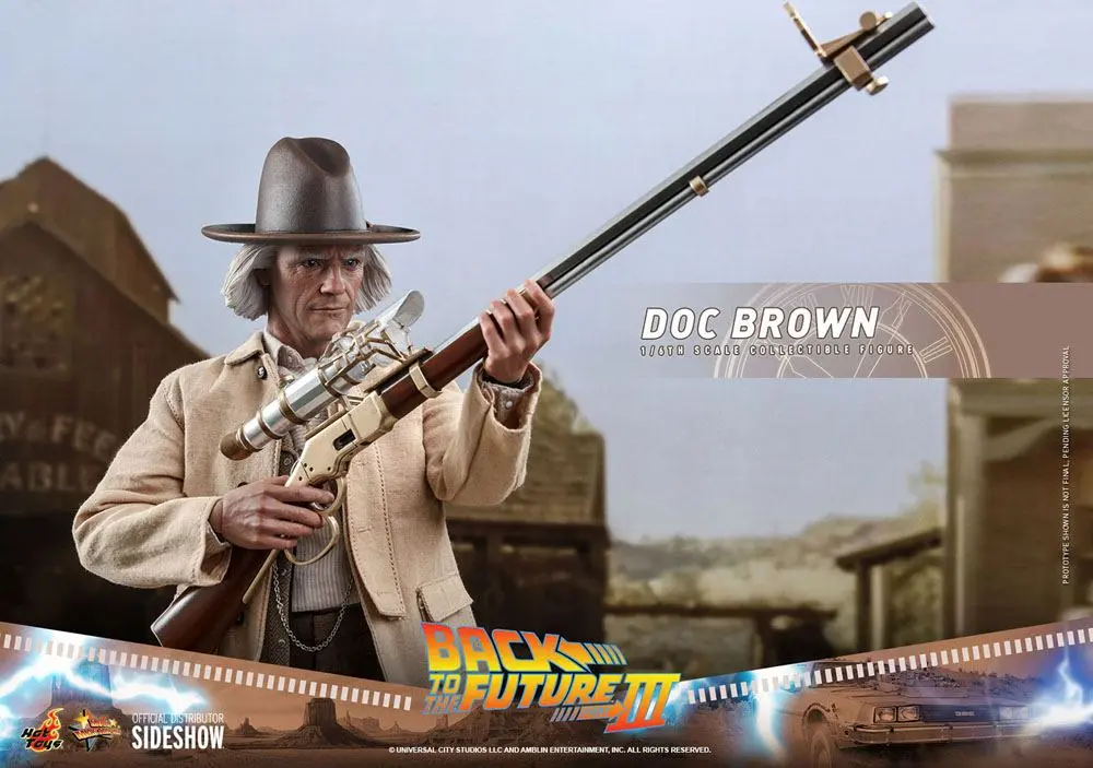 Back To The Future III Movie Masterpiece Akcijska figura 1/6 Doc Brown 32 cm fotografija izdelka