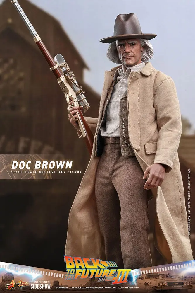 Back To The Future III Movie Masterpiece Akcijska figura 1/6 Doc Brown 32 cm fotografija izdelka