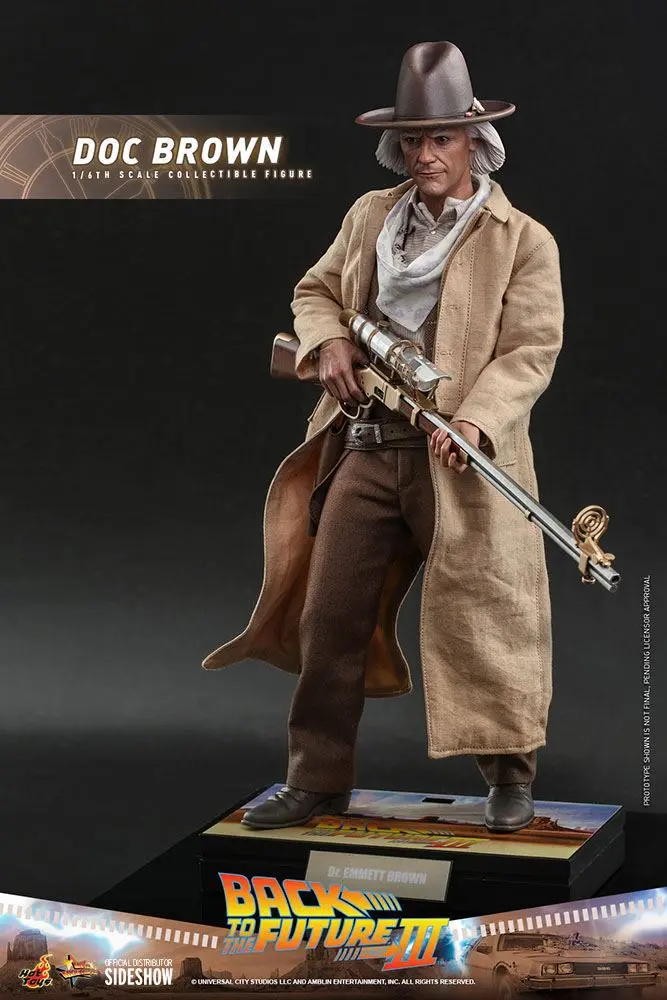 Back To The Future III Movie Masterpiece Akcijska figura 1/6 Doc Brown 32 cm fotografija izdelka