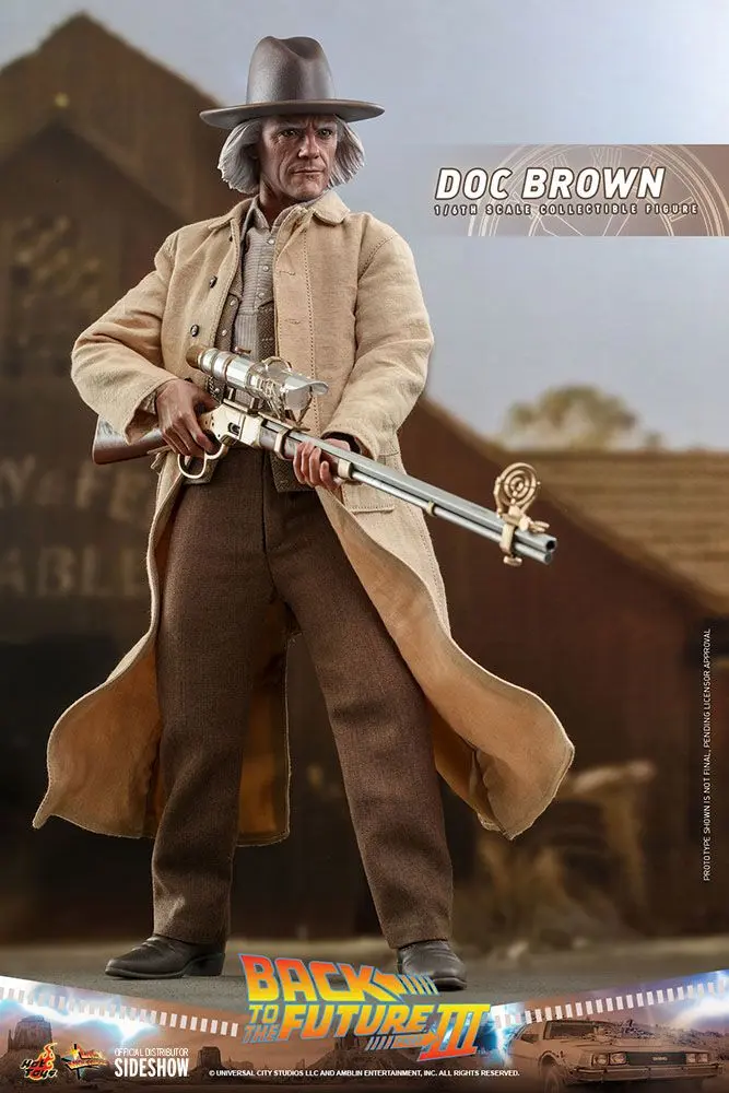 Back To The Future III Movie Masterpiece Akcijska figura 1/6 Doc Brown 32 cm fotografija izdelka