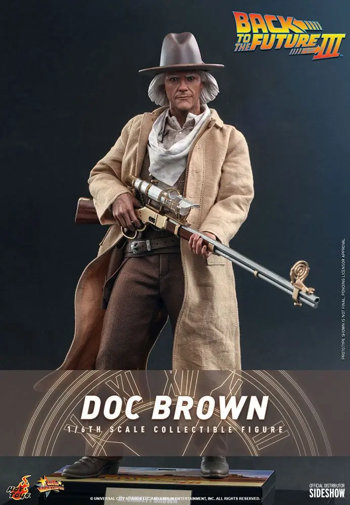 Back To The Future III Movie Masterpiece Akcijska figura 1/6 Doc Brown 32 cm fotografija izdelka