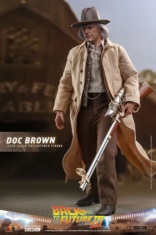 Back To The Future III Movie Masterpiece Akcijska figura 1/6 Doc Brown 32 cm fotografija izdelka