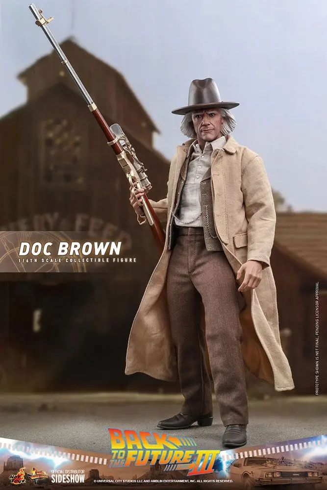 Back To The Future III Movie Masterpiece Akcijska figura 1/6 Doc Brown 32 cm fotografija izdelka